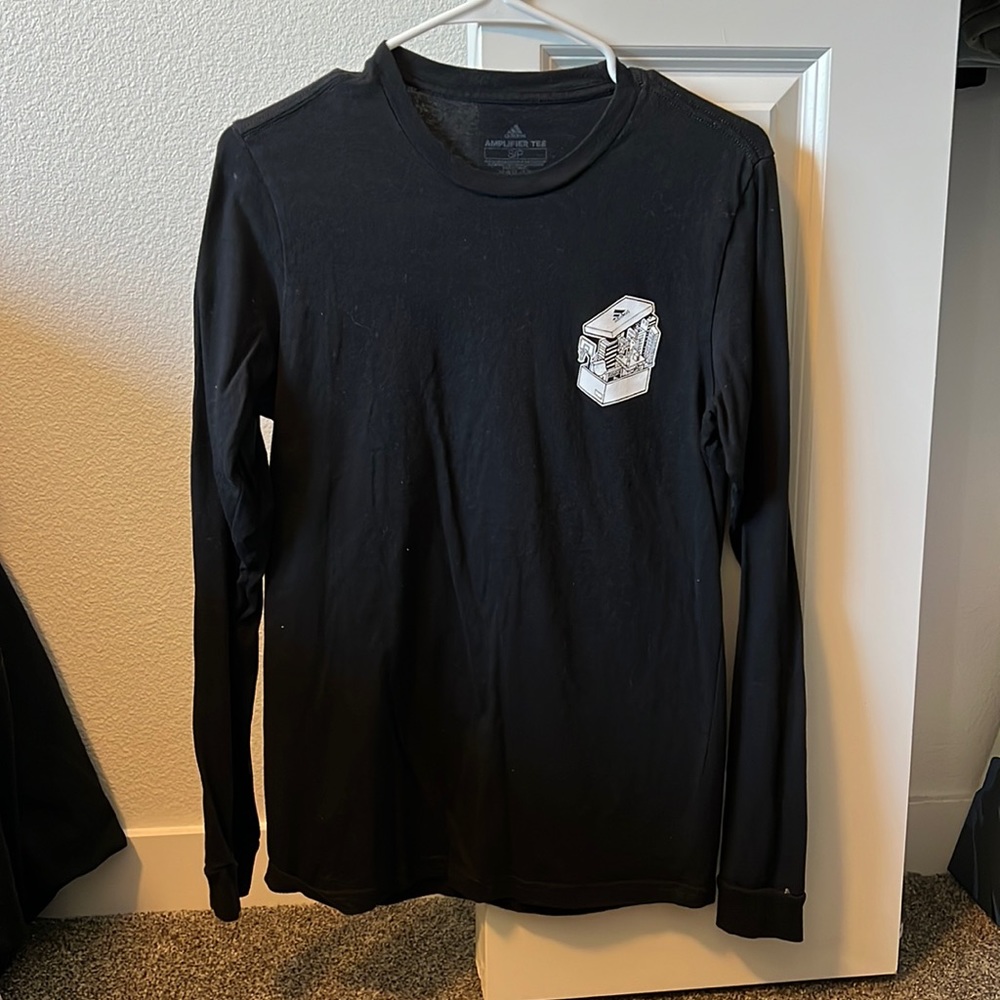 Adidas black long sleeve tshirt